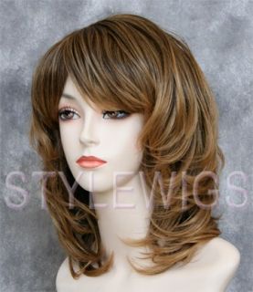 Medium Wavy Full Volume Dark Blonde MIx Wig Wigs TIMV 24BT18