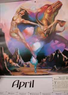 1996 New SEALED Boris Vallejo Fantasy Calendar