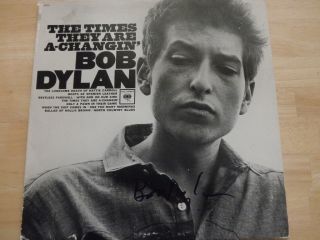 BOB DYLAN SIGNED RECORD LP IN PERSON + 4 COAS JSA REAL!