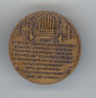   Castle Old Fort Niagara Bronze Medal Whitehead Hoag Makers Mark