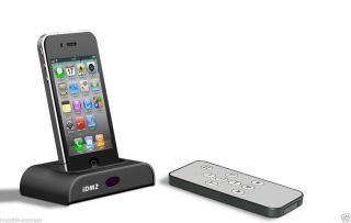    iPod iPhone Docking Station Audio Output Charging REMOTE CONTROL UK