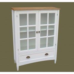 Bookcase with Glass Door in White by Wayborn 9122W
