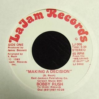 BOBBY RUSH MAKING A DECISION PRIVATE MODERN SOUL BOOGIE 45 LISTEN