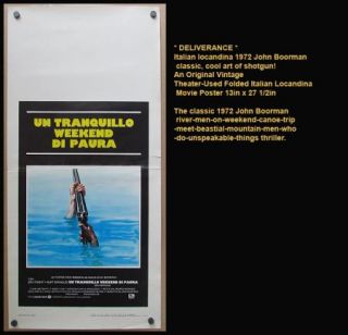 Original * DELIVERANCE * 1972 Movie Poster Jon Voight & Burt 