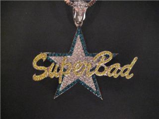 iced out lil boosie superbad pendant chain hip hop