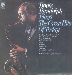 Boots Randolph Plays The Great Hits Of Today LP VG++ USA Monument KZ 