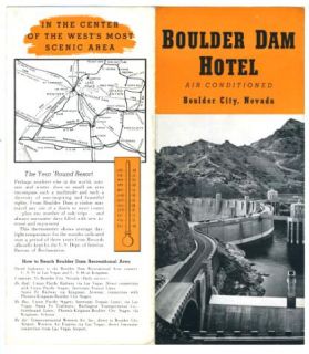 boulder dam hotel brochure 1930 s nevada