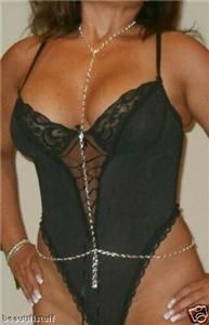 Exotic Thick Chains Sterling Sep Belly Body Chain