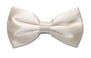   BOWTIE Solid CREAM OFF WHITE Color Mens Bow Tie for Tuxedo or Suit