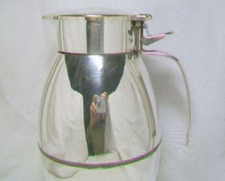   VINTAGE SILVER PLATE THERMOS TYPE GERMAN HOT WATER/COFFEE POT FLASK
