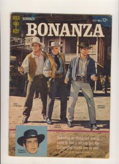 Bonanza 8 Comics Gold Key Silver Age Western TV G VG