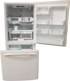 GE 20 7 CU ft Bottom Freezer Refrigerator White 220V PDU20MFSWW