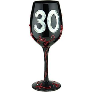  Bottoms Up Birthday Wine Glass 30 Years Old