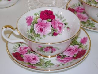 summertime rose tea set bone china made in england
