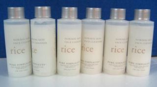 X6 New Pure Simplicity Rice Face Cleanser Bath Body Works 2 oz Each 