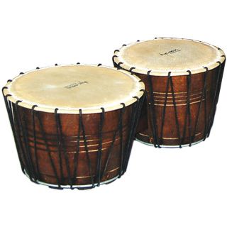 New Set of Tycoon Bongo Drums Rope Tuned Traditional Ethnic Percussion 