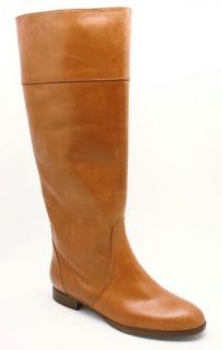 JCrew Booker Tall Leather Flat Boot New $298 Masala Chai 9