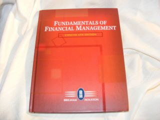 Fundamentals of Financial Management HB Book Concise 6th Edition 2009 