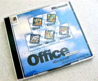   Microsoft Office Professional w Bookshelf Version 7 in CD Case