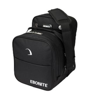Ebonite Compact Black Black Single Ball Bowling Bag Tote New