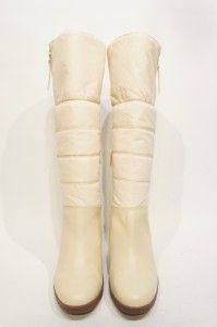 UGG Australia Leona Wedge Heel Cream Boots 7 1944 $225