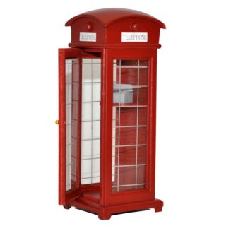 London Red Telephone Booth Dollhouse Miniature Tel New
