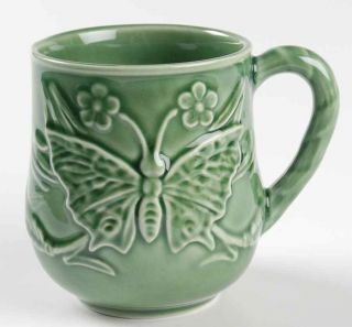 manufacturer bordallo pinheiro pattern papillon ivy green piece mug 