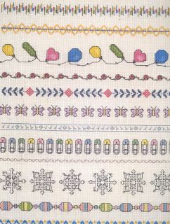 mini motif borders volume ii cross stitch pattern leaflet