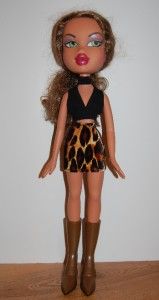Clothes Made for 24 Big Bratz Doll Leopard Skirt Set