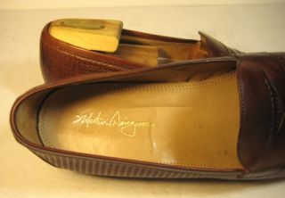   DINGMAN Mens Slip On Dress Shoes Penny Loafers Size 10 VERY NICE