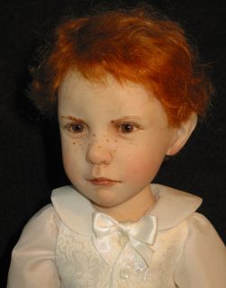 OOAK Grumpy Ring Bearer doll by Jane Bradbury