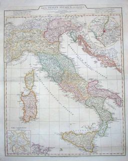 1764 DAnville Map Italy of The Roman Empire Scholarly and Decorative 