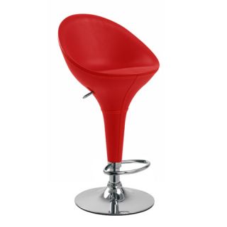 Bombo Leather Style High Back Barstool Adjusting Bar Stool Chair 