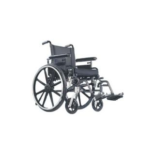Breezy Ultra 4 Wheelchair Swingaway w Heel Loops Standard 18 x 16 