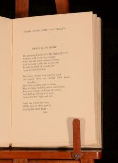 1922 Poems by Isaac Rosenberg Gordon Bottomley 1st Edition