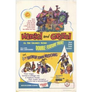 hansel and gretel bremen town musicians 1965 27 x 40 movie poster 