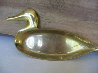  Brass Duck Tray Ashtray Decoration