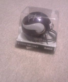 Brett Favre Vikings Autographed Mini Helmet Signed Auth
