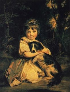  Miss Bowles Joshua Reynolds Oil Painting Repro