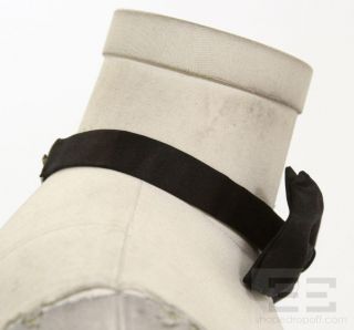Gucci Black Silk Mens Adjustable Bow Tie