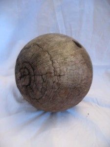 Rare Lignum Vitae Ironwood Victorian Bowling Ball Lawn Bowls