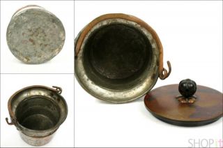 Lot 3 Vtg Japanese Asian Brass Pots Bowls Antique Metal