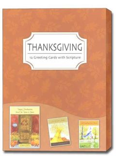 Thanksgiving Scriptured Greeting Cards Box of 12