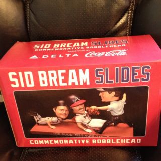 Sid Bream Slides Commemorative Braves Bobblehead