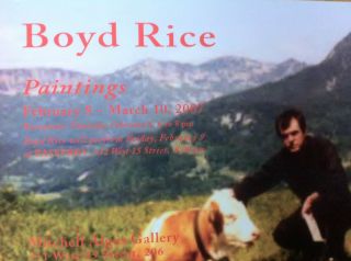 BOYD RICE postcard non industrial noise death in june prurient coil 
