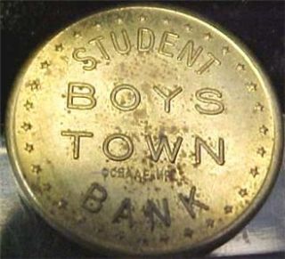 boys town student bank token 10 cents 7416