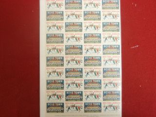 BOYS TOWN 1959 NEBRASKA US POSTAGE STAMPS 40 COUNT COLLECTIBLE