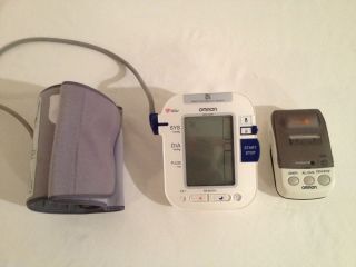 OMRON Automatic Blood Pressure Monitor w Cuff HEM 790IT Printer PRT1 Z 