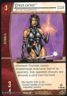 Psylocke, Betsy Braddock Foil Marvel Card Game 021 Marvel Origins DC 