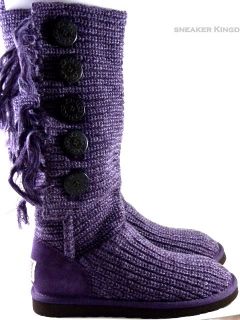UGG Australia Classic Fringe Cardy Purple Boots Women